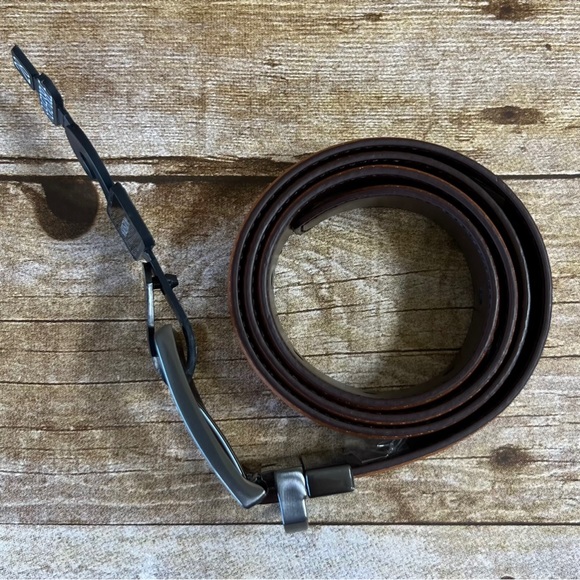 Nordstrom Kids Reversible Dress Belt Brown Faux Leather Size 28 AC294764KW - Picture 8 of 13